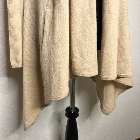 Vince cream open draped front wool cashmere cardigan size Extra Small XS - Picture 4 of 16